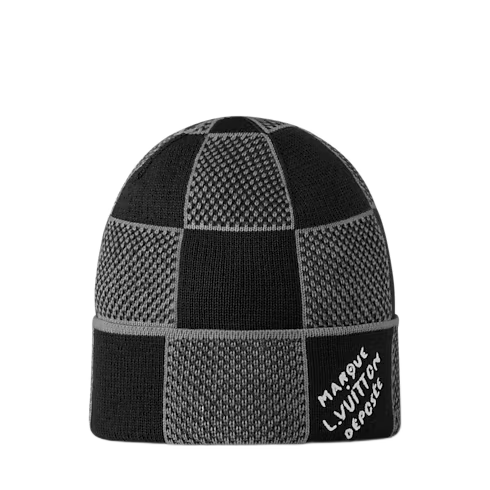 Louis Vuitton Heritage Checkerboard Beanie Black